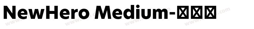 NewHero Medium字体转换